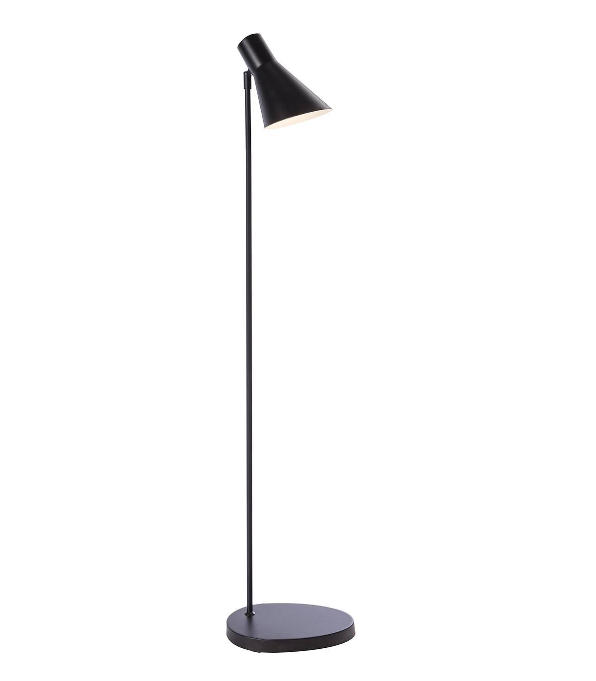 Lampadaire liseuse PROJECT, métal noir, haut 125 cm