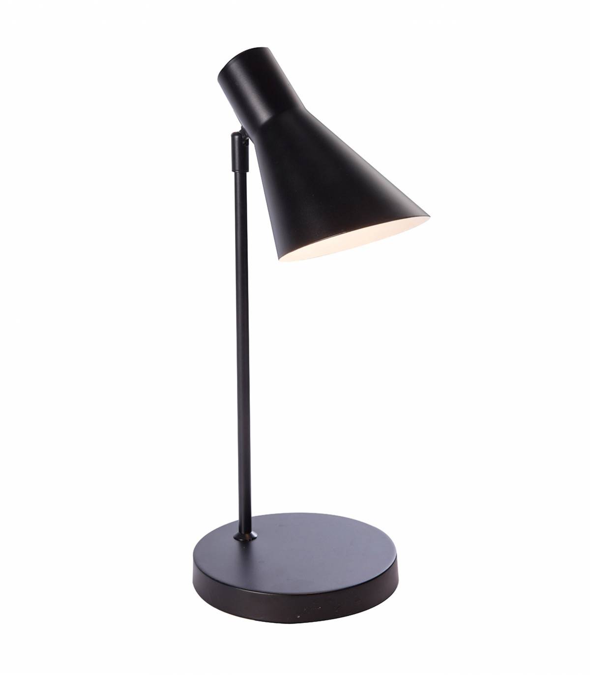 Lampe de bureau Project Source avec port USB, DEL, 4,5 W, plastique, noir  MTSL1032B