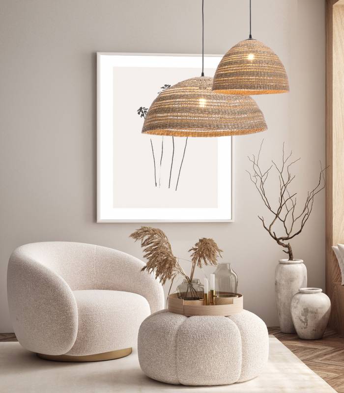 Luminaire pour tous les intérieurs de style naturel, hygge, bohème, bord de mer...