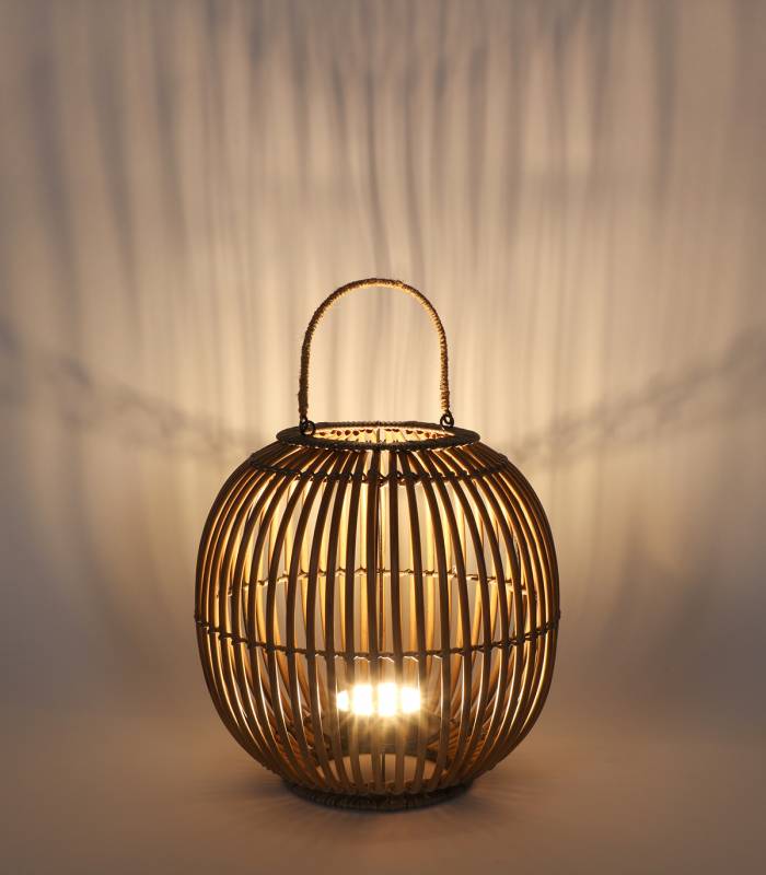 Lampe nomade Rhodes, taille moyenne,Lampe en plastique avec source lumineuse Zély, LED rechargeable.