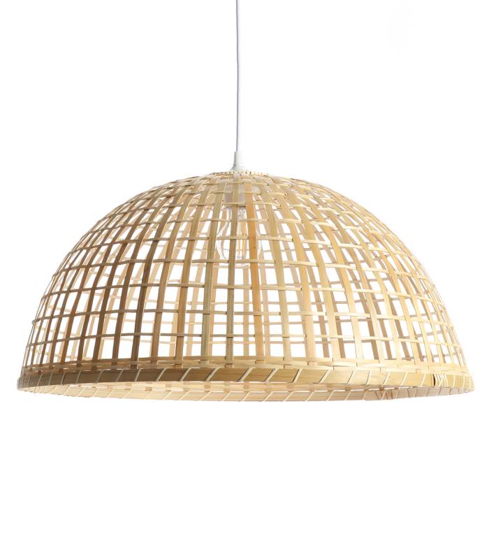 luminaire suspension bambou
