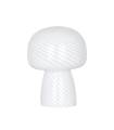 La lampe champignon parme Bully séduit par son design organique et sa finition en verre soufflé aux délicates stries.