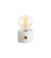Lampe POPY blanche : une petite lampe d’appoint élégante avec LED intégrée