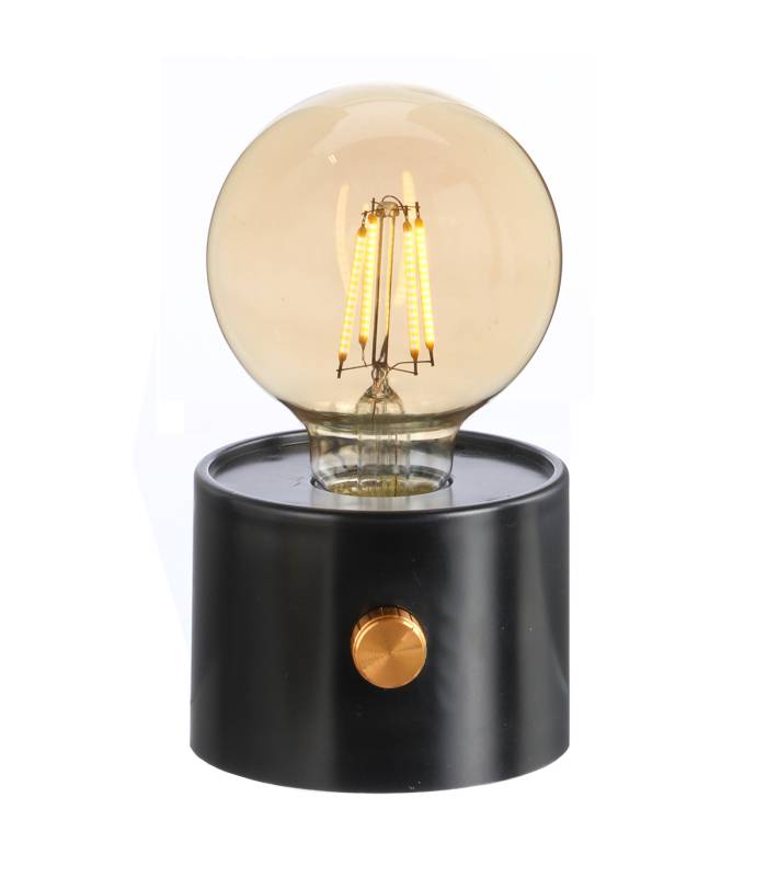 Lampe POPY noire, un luminaire décoratif nomade et tendance