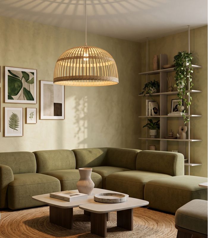 Suspension PHUKET 60 cm naturel