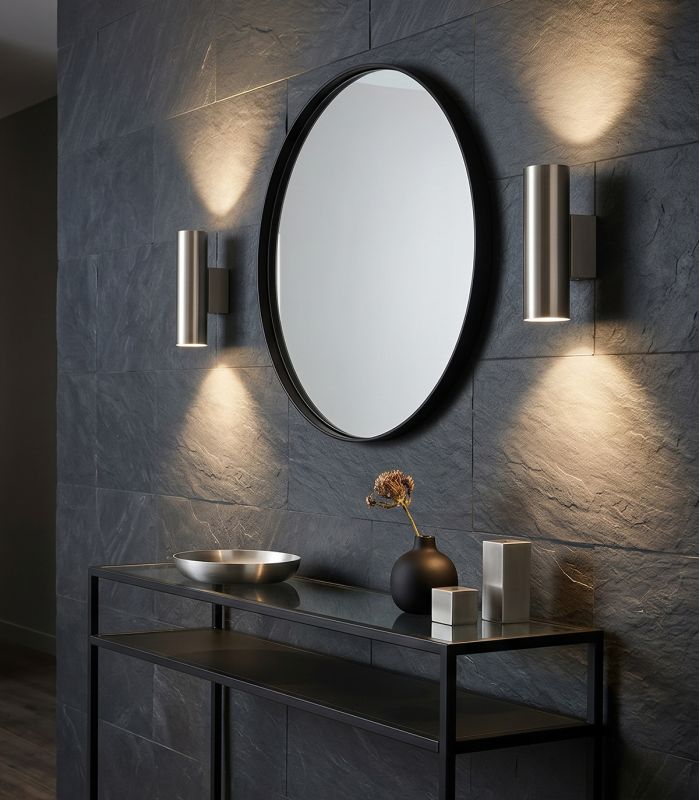 Applique FIGURA gris aluminium