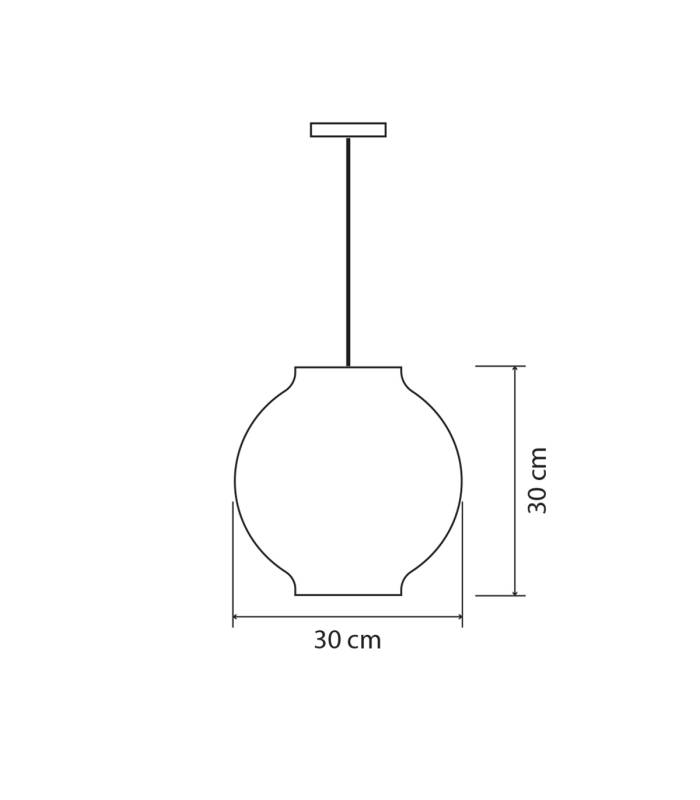 Suspension TAHIA Gris