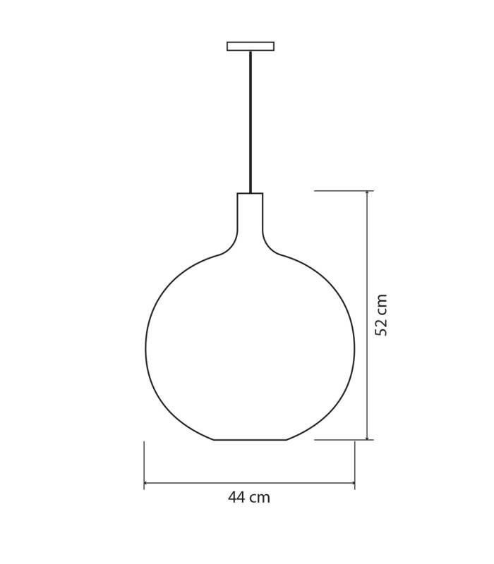 suspension HINA Gris