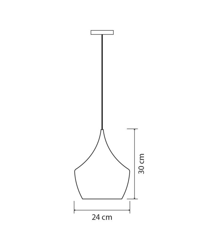 Suspension HORTEN bois miel