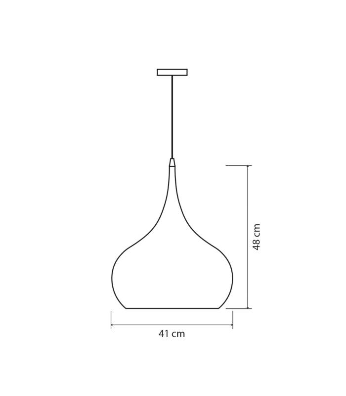 Suspension LOUXOR Rouille
