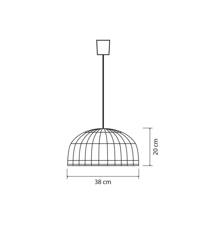 Suspension PHUKET 40 cm Naturel