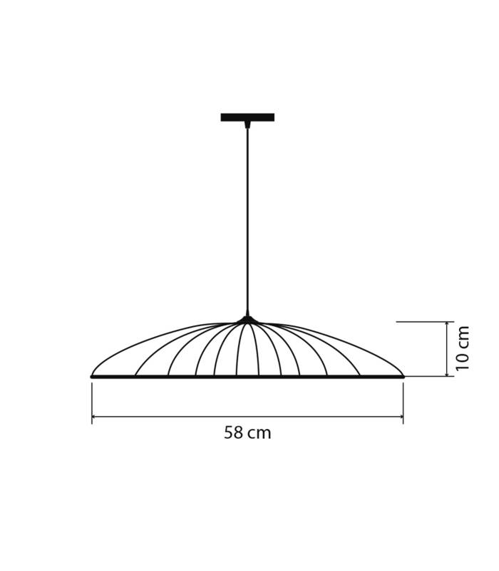 Suspension SOLIFLORE  60 cm Noir