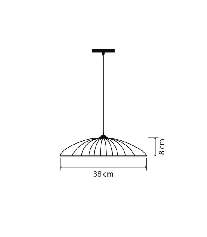 Suspension SOLIFLORE  40 cm Blanc